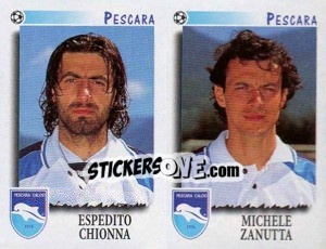 Figurina Chionna / Zanutta  - Calciatori 1997-1998 - Panini