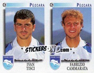 Sticker Tisci / Cammarata  - Calciatori 1997-1998 - Panini