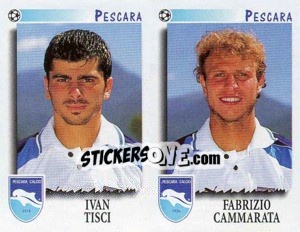 Sticker Tisci / Cammarata  - Calciatori 1997-1998 n. 525 - Panini