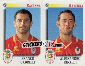 Sticker Gabrieli / Rinaldi  - Calciatori 1997-1998 - Panini