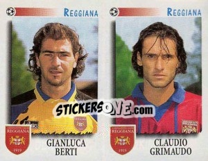 Sticker Berti / Grimaudo  - Calciatori 1997-1998 n. 538 - Panini