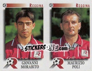 Sticker Morabito / Poli  - Calciatori 1997-1998 n. 549 - Panini