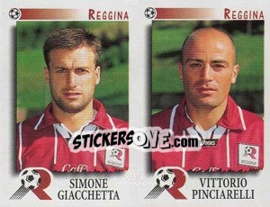 Sticker Giacchetta / Pinciarelli  - Calciatori 1997-1998 n. 550 - Panini