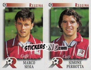 Sticker Seisa / Perrotta  - Calciatori 1997-1998 n. 551 - Panini