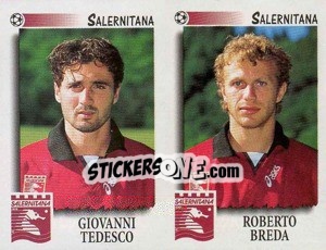 Sticker Gio.Tedesco / Breda  - Calciatori 1997-1998 - Panini