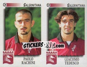 Sticker Rachini / Gia.Tedesco  - Calciatori 1997-1998 - Panini