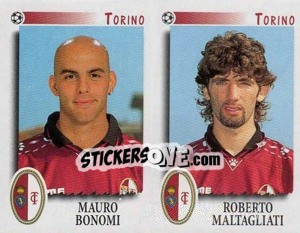 Sticker Bonomi / Maltagliati  - Calciatori 1997-1998 n. 566 - Panini