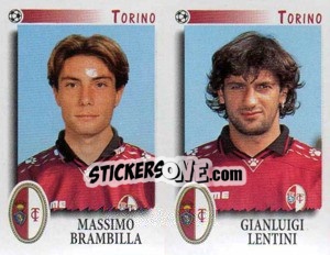Sticker Brambilla / Lentini  - Calciatori 1997-1998 n. 570 - Panini
