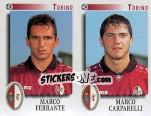 Sticker Ferrante / Carparelli  - Calciatori 1997-1998 n. 571 - Panini