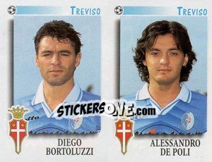 Figurina Bortoluzzi / De Poli  - Calciatori 1997-1998 - Panini