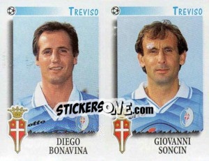 Sticker Bonavina / Soncin  - Calciatori 1997-1998 n. 579 - Panini