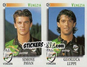 Sticker Pavan / Luppi  - Calciatori 1997-1998 n. 584 - Panini