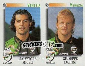 Sticker Moceli / Iachini  - Calciatori 1997-1998 n. 587 - Panini