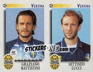 Figurina Battistini / Lucci  - Calciatori 1997-1998 - Panini