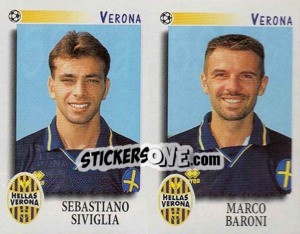 Sticker Siviglia / Baroni  - Calciatori 1997-1998 n. 593 - Panini