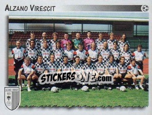 Sticker Squadra Alzano Virescit - Calciatori 1997-1998 - Panini