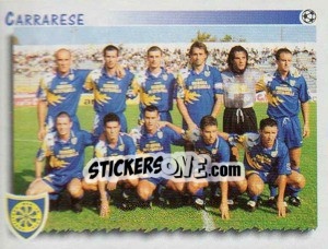 Cromo Squadra Carrarese - Calciatori 1997-1998 - Panini