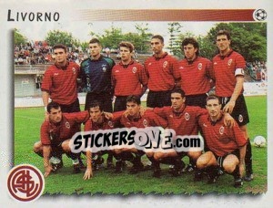 Cromo Squadra Livorno - Calciatori 1997-1998 n. 614 - Panini