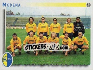 Figurina Squadra Modena - Calciatori 1997-1998 - Panini