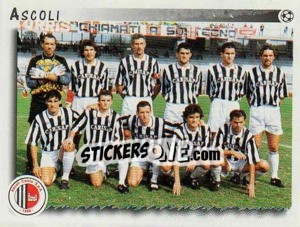 Cromo Squadra Ascoli - Calciatori 1997-1998 - Panini