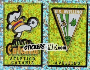 Sticker Scudetto At.Catania/Avellino (a/b)