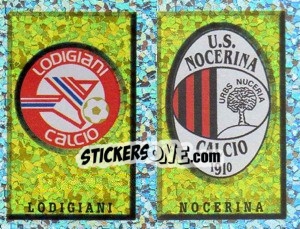 Cromo Scudetto Lodigiani/Nocerina (a/b) - Calciatori 1997-1998 - Panini