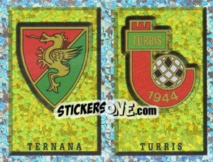 Sticker Scudetto Ternana/Turris (a/b) - Calciatori 1997-1998 n. 651 - Panini