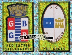Sticker ScudettoPro Patria Gallaratese/Pro Sesto (a/b) - Calciatori 1997-1998 n. 658 - Panini