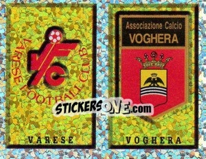 Sticker Scudetto Varese/Voghera (a/b) - Calciatori 1997-1998 - Panini