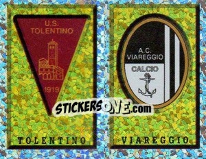 Sticker Scudetto Tolentino/Viareggio (a/b) - Calciatori 1997-1998 n. 669 - Panini