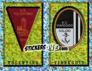 Cromo Scudetto Tolentino/Viareggio (a/b) - Calciatori 1997-1998 - Panini