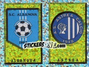 Sticker Scudetto Albanova/Astrea (a/b) - Calciatori 1997-1998 n. 671 - Panini