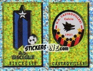 Figurina Scudetto Castrovillari/Bisceglie (a/b) - Calciatori 1997-1998 - Panini