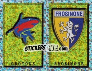 Sticker Scudetto Crotone/Frosinone (a/b) - Calciatori 1997-1998 - Panini