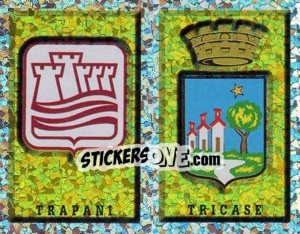 Sticker Scudetto Trapani/Tricase (a/b) - Calciatori 1997-1998 - Panini