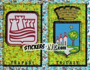 Sticker Scudetto Trapani/Tricase (a/b) - Calciatori 1997-1998 n. 679 - Panini