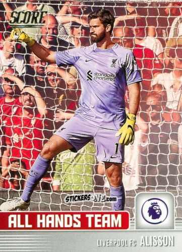 Sticker Alisson Becker - Score Premier League 2022-2023 n. AH6 - Panini