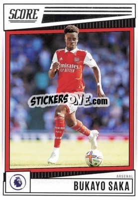 Sticker Bukayo Saka - Score Premier League 2022-2023 n. 12 - Panini