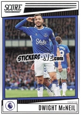 Sticker Dwight McNeil - Score Premier League 2022-2023 n. 75 - Panini