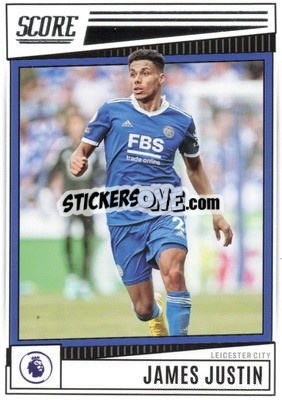Sticker James Justin - Score Premier League 2022-2023 n. 104 - Panini