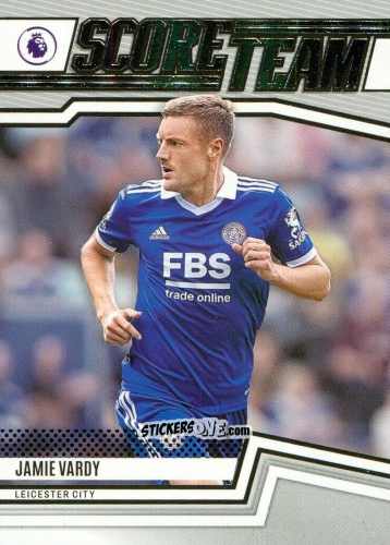 Figurina Jamie Vardy - Score Premier League 2022-2023 n. ST15 - Panini