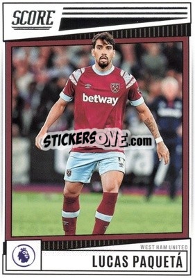Sticker Lucas Paqueta - Score Premier League 2022-2023 n. 187 - Panini