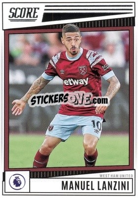 Sticker Manuel Lanzini - Score Premier League 2022-2023 n. 185 - Panini