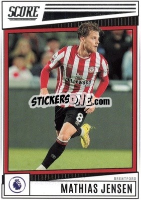 Figurina Mathias Jensen - Score Premier League 2022-2023 n. 34 - Panini