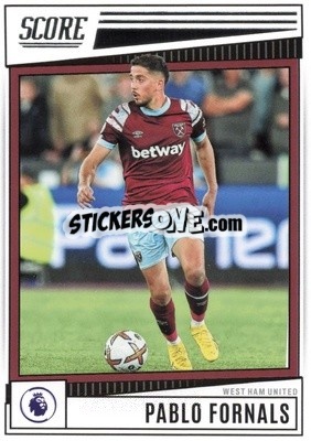 Sticker Pablo Fornals - Score Premier League 2022-2023 n. 188 - Panini