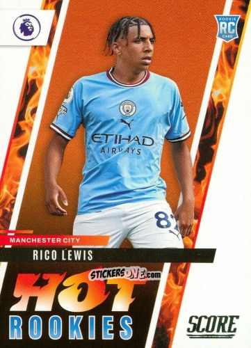 Figurina Rico Lewis - Score Premier League 2022-2023 n. HR11 - Panini