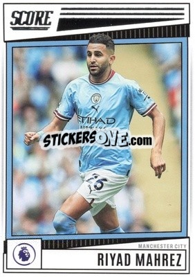 Sticker Riyad Mahrez - Score Premier League 2022-2023 n. 129 - Panini