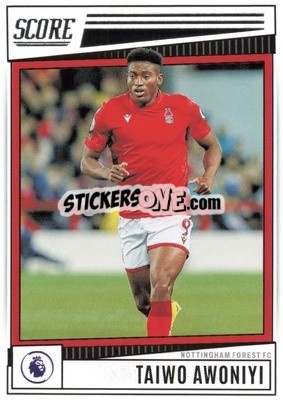 Sticker Taiwo Awoniyi - Score Premier League 2022-2023 n. 160 - Panini