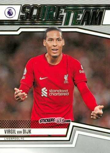 Sticker Virgil van Dijk - Score Premier League 2022-2023 n. ST18 - Panini
