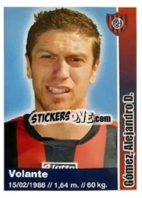 Sticker Alejandro Gomez - Futbol Argentino Apertura 2009 n. 212 - Panini